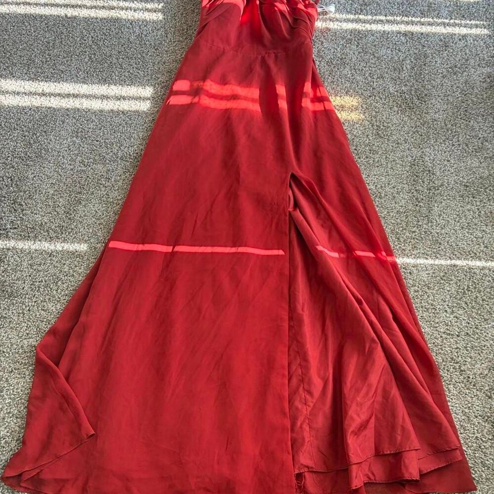 Azazie Women's Red and Burgundy Dress